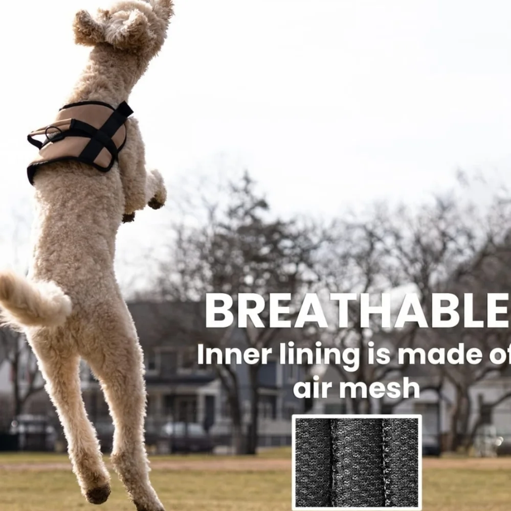 Pawmob No Pull Reflective Dog Harness Made in America